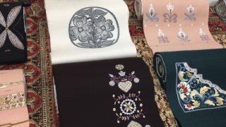 きょうは着物で:貴久樹さんの付け下げ&帯