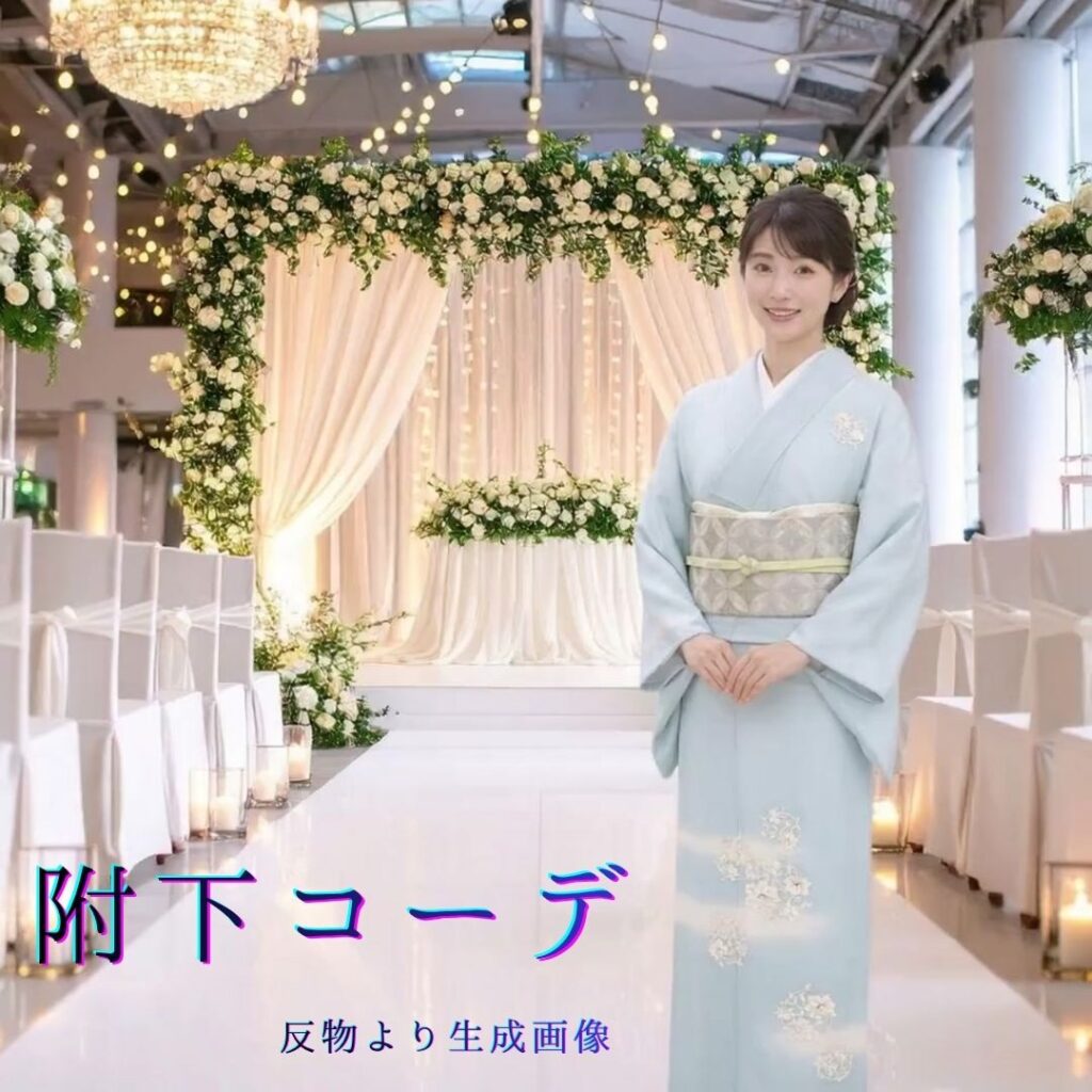 ジューンブライド・附下コーディネート