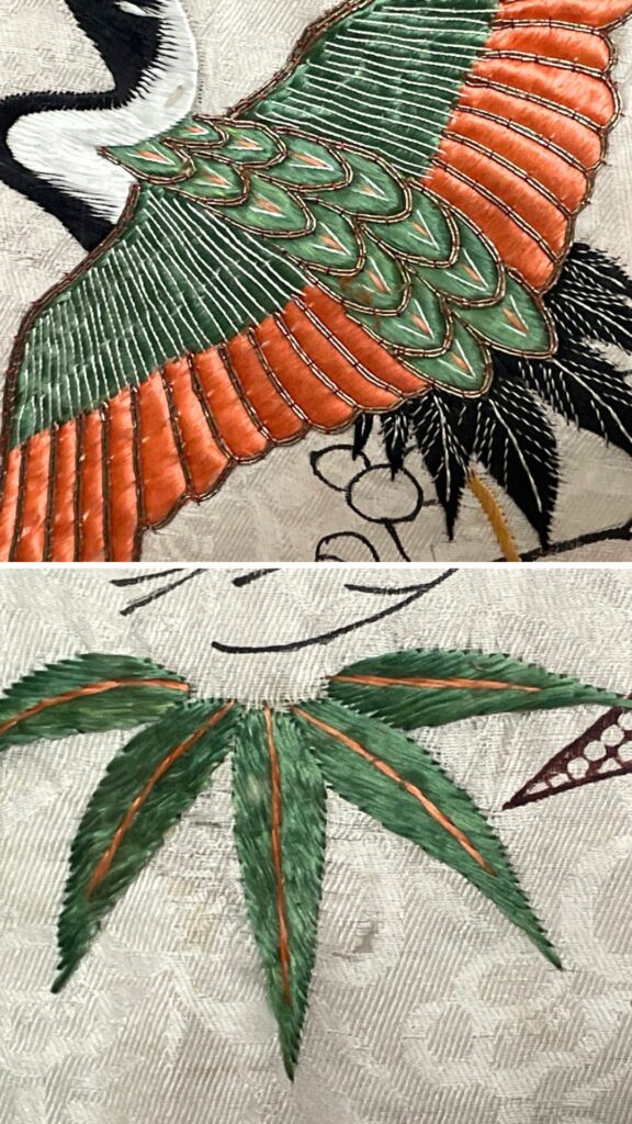 江戸時代の刺繍表現は力強い