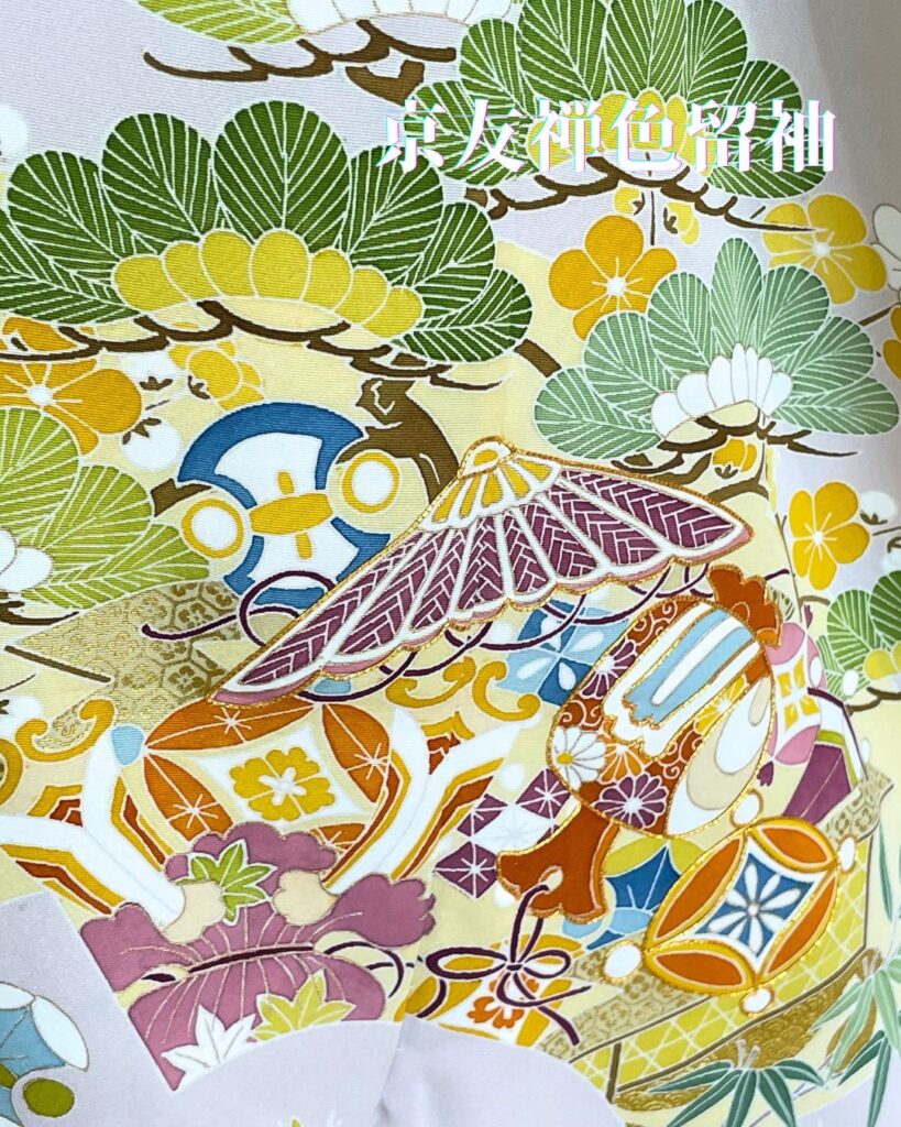 京手描き友禅色留袖